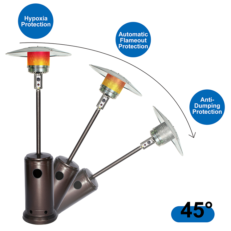 13KW ಹೊರಾಂಗಣ ಗ್ಯಾಸ್ ಮಶ್ರೂಮ್ ಪ್ಯಾಟಿಯೋ ಹೀಟರ್ - CZGB-A 