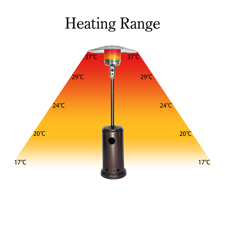 13KW Outdoor Gas Mushroom Patio Heater - CZGB-A 