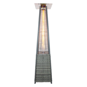 45000 BTU Rattan Pyramid Flame Gas Heater- CZGB-I