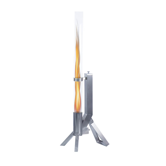Отдельно стоящая ракетная печь из нержавеющей стали для наружного применения пламенный обогреватель на пеллетах — BPH-R80-E | Беллен